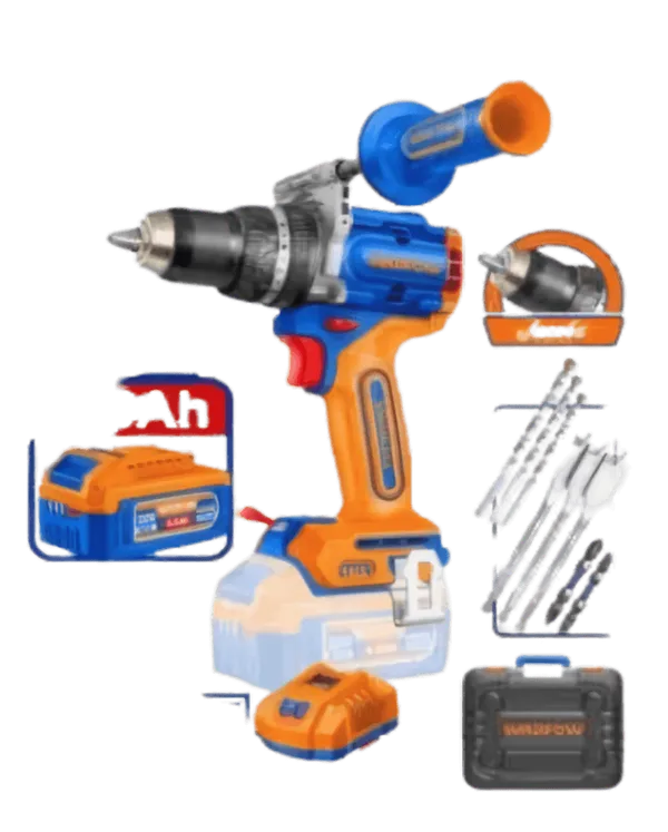Perceuse Percussion Wadfow 20V 162Nm - 2 Batteries 4Ah