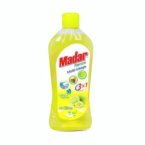 MADAR RENZO - Savon liquide dégraissant rapide au citron, multi-usages - 900G