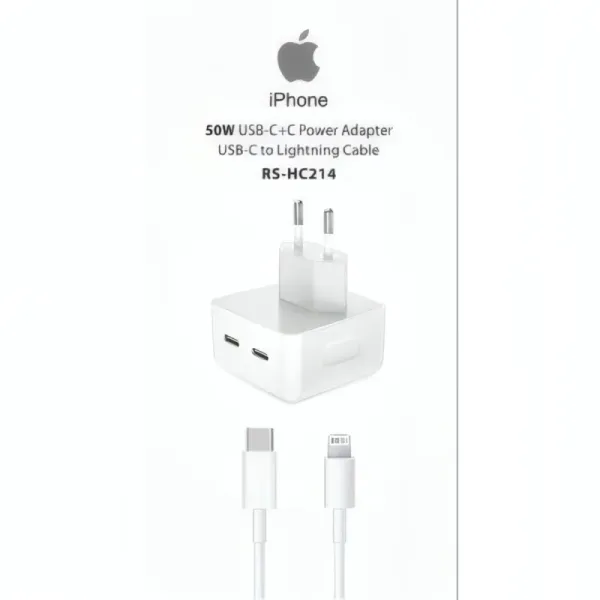 Chargeur Rapide 50W R SCAR avec Câble Type-C pour iPhone