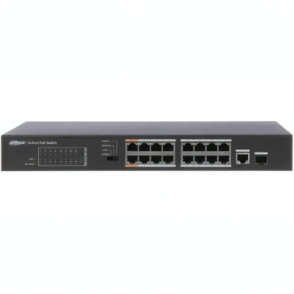 Switch 16 Ports Gigabit PoE DAHUA DH-PFS3117-16ET-135