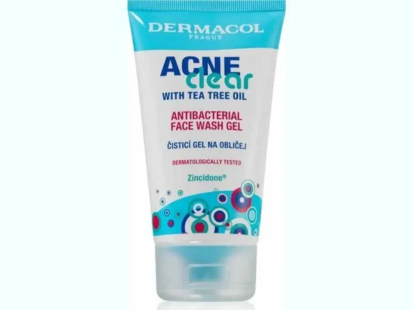 DERMACOL - Gel nettoyant visage antibactérien à l’huile d’arbre à thé pour peaux à problèmes (acné), 50 ml