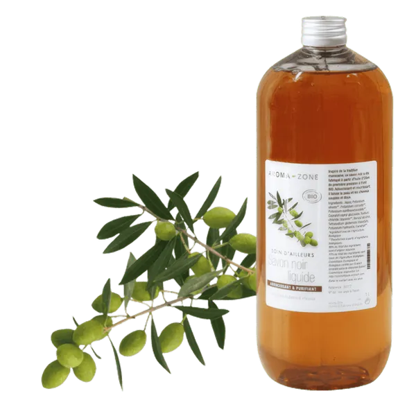 Aroma-Zone - Savon noir liquide végétal - 1L