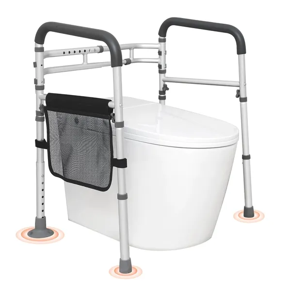VEVOR – Barre de Support pour Toilettes avec Cadre de Siège Pliable