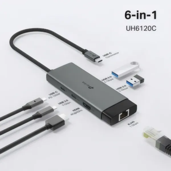 Hub USB Type-C 6 en 1 TP-LINK TL-UH6120C