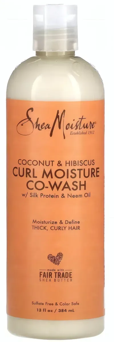 SHEA MOISTURE - Shampooing co-wash à la noix de coco et à l'hibiscus - 384 ml