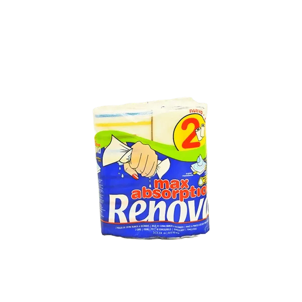 RENOVA - Essuie tout 2 rouleaux - MAXI ABSORPTION