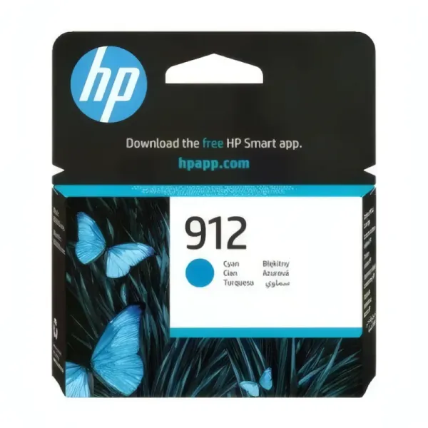 Cartouche d'Encre HP 912 Cyan 2,93ml - Impression de Qualité
