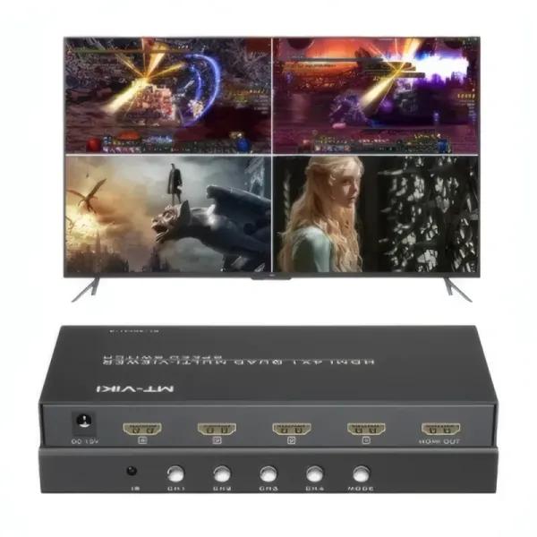 Multi-Viewer HDMI MT-VIKI MT-SW041-B - 4 Entrées avec Télécommande