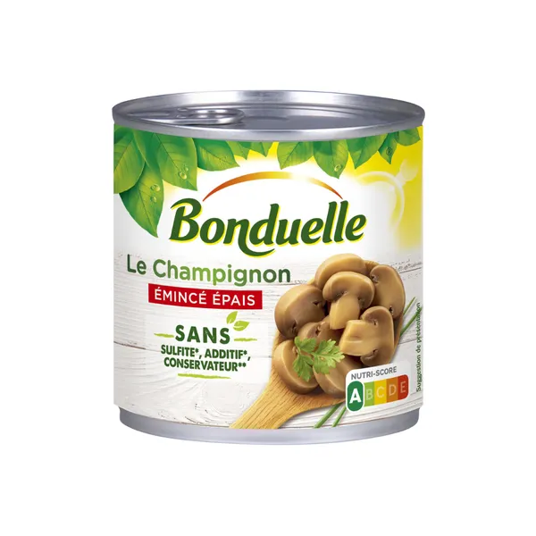 Bonduelle – Le Champignon Émincé Épais – 390 g