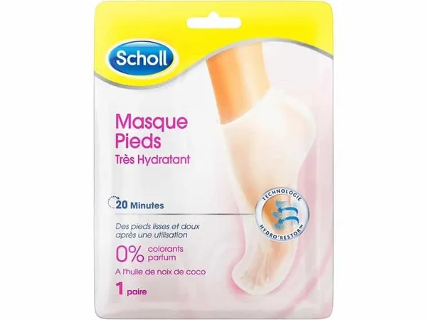 SCHOLL - Masque Pieds Hydratant Huile de Coco