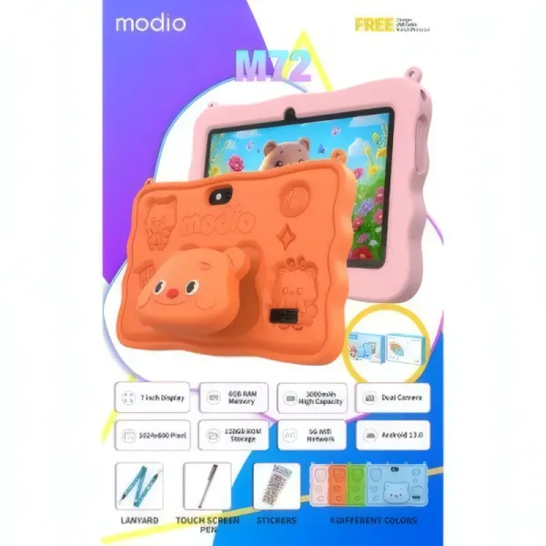 Tablette Modio M72 - 5G, 6Go RAM, 128Go Mémoire, 7 Pouces