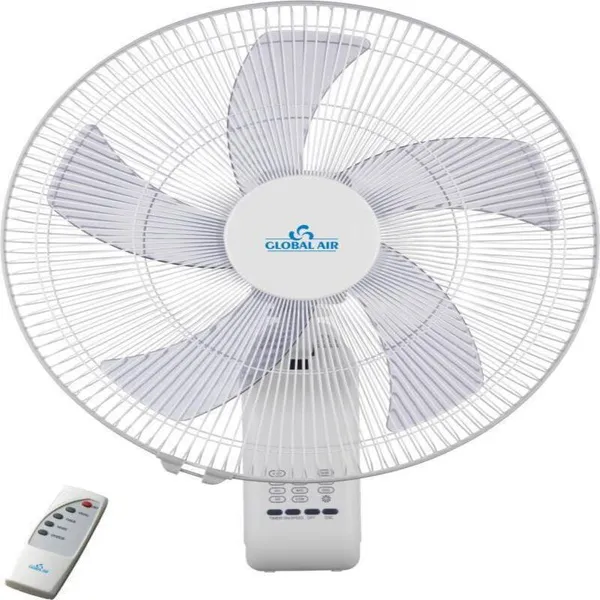 Ventilateur Sur Mural Global Air Blanc 18 Avec Telecommande
