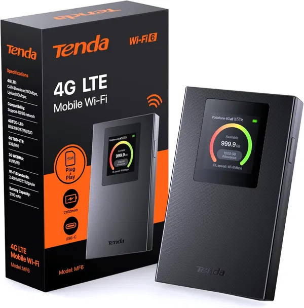Tenda 4G LTE Mobile Wi-Fi MF6 (Wi-Fi 6)