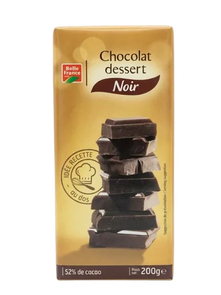 Belle France – Tablette de Chocolat Noir - 200 g