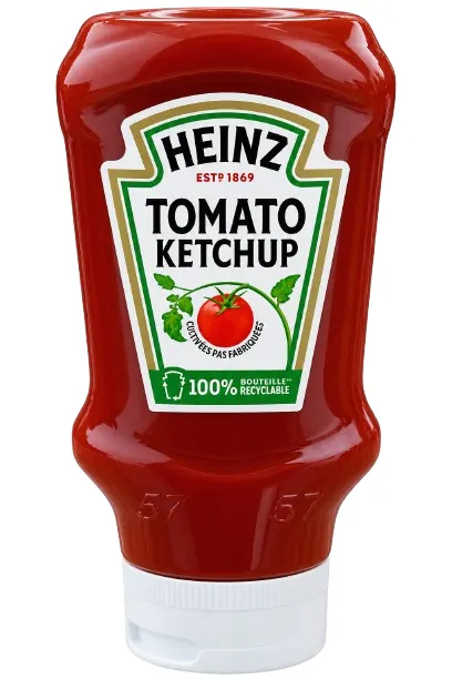Ketchup tomate Heinz flacon top down 460 g