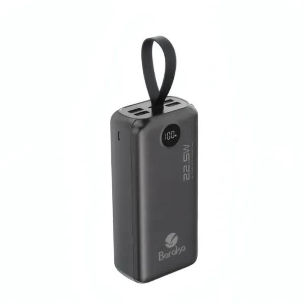 Power Bank Baraka 30000mAh Noir avec Entrées Type-C et Micro