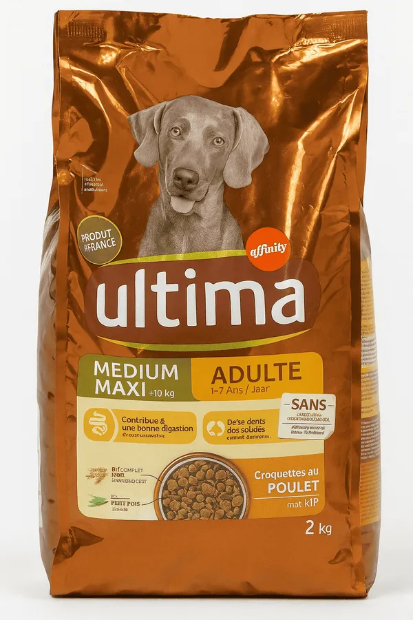 Ultima – Croquettes au Poulet pour Chien Senior Medium & Maxi (+10 kg) – 2 kg