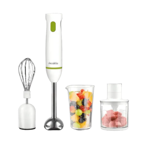 Mixeur Plongeant Decakila 600W Set 4-en-1 Blanc