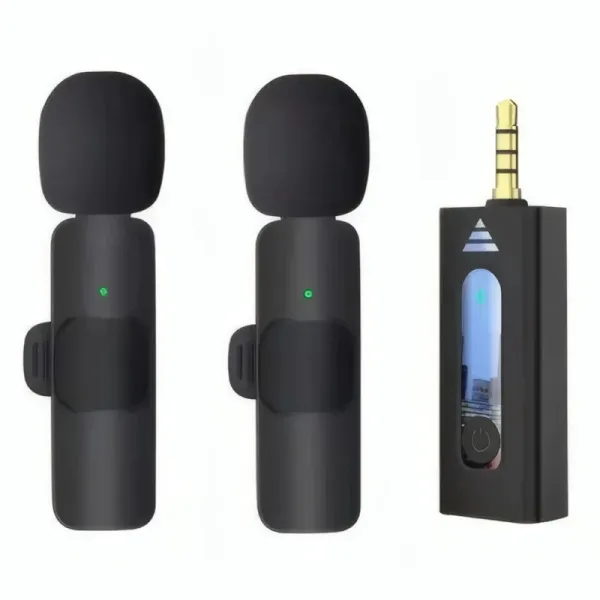 Micro Cravate Sans Fil K35-2 pour Vlogging - 2 Micros