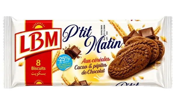 Biscuits cacao P'tit Matin LBM 115 g