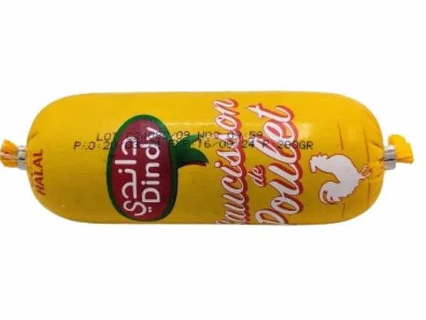 DINDY - Saucisson poulet nature 200G