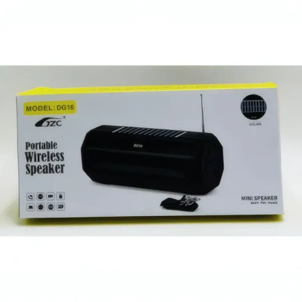 Radio Bluetooth Portable GZC DG16 avec Haut-Parleur Solaire