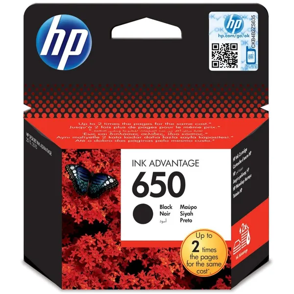 Cartouche HP 650 - (CZ101AE) noir