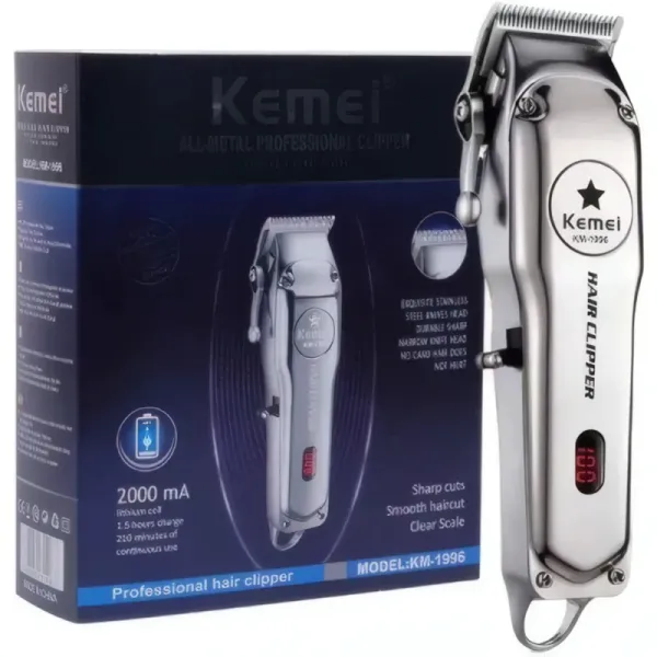 Tondeuse à Cheveux Électrique KEMEI KM-1996 Professionnelle