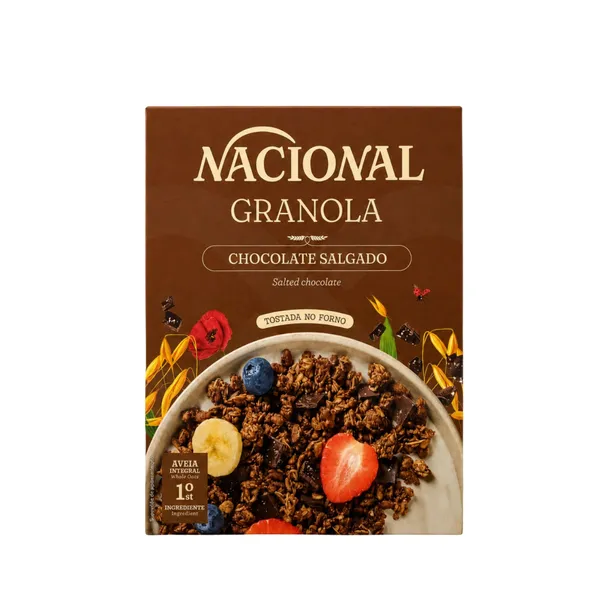 NACIONAL – Granola au Chocolat Salé – Tostado no Forno – 300 g