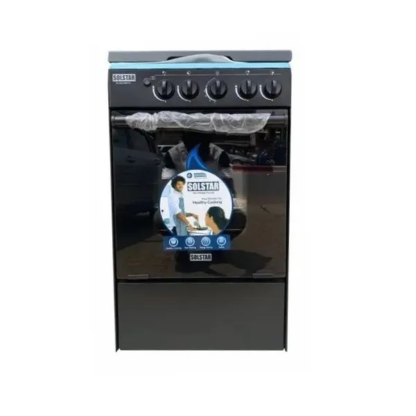 Cuisiniere Solstar 4FEUX 50X50 Noir SO-112GBKVSS