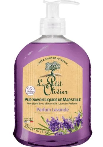 LE PETIT OLIVIER - Lave mains - Savon liquide pur de Marseille lavande - 300ML