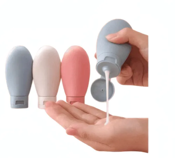 Flacons de Voyage Rechargeables & Souples – Format Cabine (Set de 3)