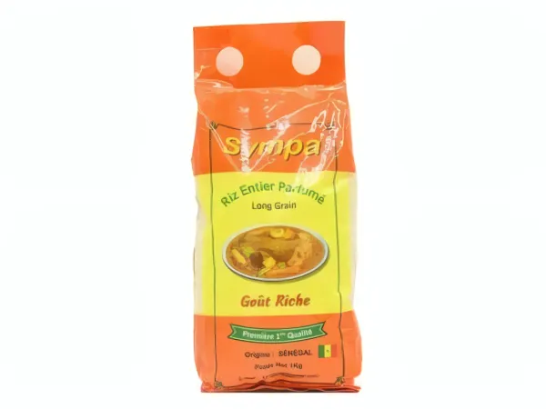 SYMPA - Riz entier parfumé long grain - 1KG