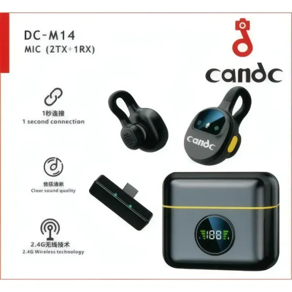 Microphone Cravate Sans Fil Professionnel CANDC DC-M14