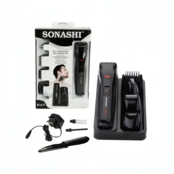 Tondeuse à Cheveux Rechargeable 6 en 1 SONASHI SHC-1041