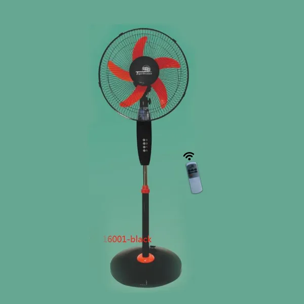 Ventilateur Tigerbrother 16' Sur Pied Avec Commande Noir 16002R