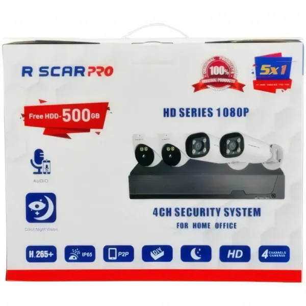 Kit Vidéosurveillance RSCAR PRO RS-CCTV402 4 Canaux