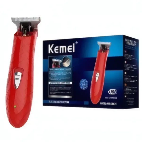 Tondeuse à Cheveux Professionnelle KEMEI KM-6267C - Rechargeable USB