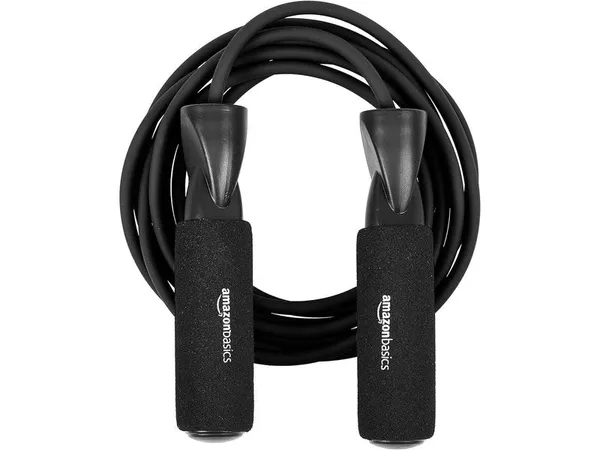 Amazon Basics - Corde à Sauter Cardio Haute Intensité - GRIS