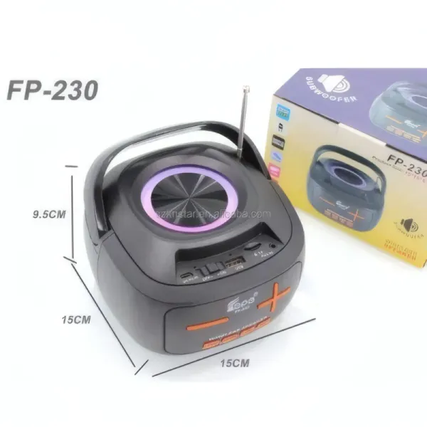 Haut-Parleur Solaire FEPE FP-230 - Portable et Écologique