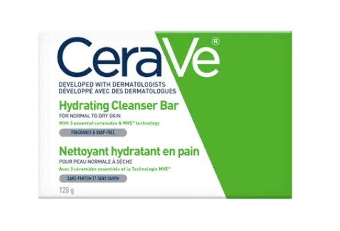 CERAVE - Barre nettoyante hydratante pour peaux normales à sèches - 128G