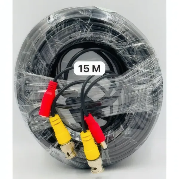 Câble Coaxial RG59 BNC + DC pour Caméra - 15M