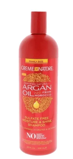 CREME OF NATURE - Shampooing Hydratant et Brillant à l'huile d'argan - 591 ml