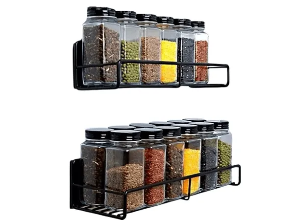 Étagère à épices en fer – Capacité de stockage - 3KG