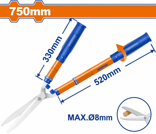 Telescopic hedge shear