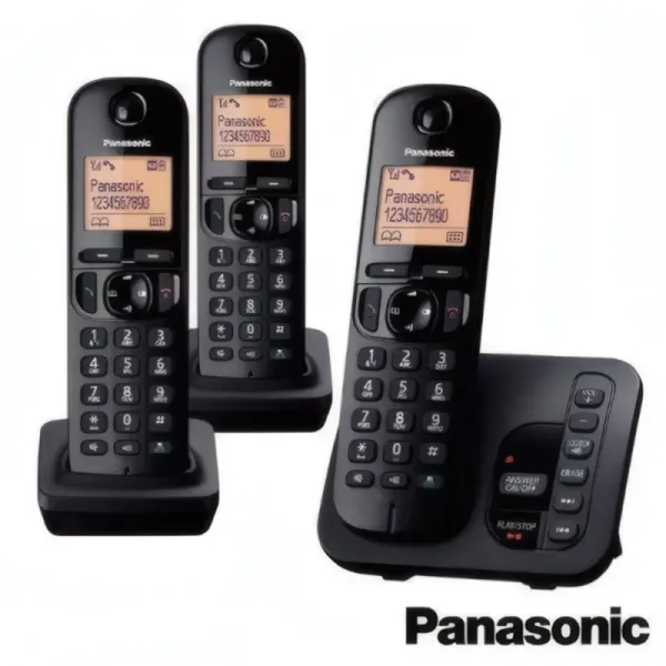 Téléphone Sans Fil Panasonic KX-TGC223 Trio avec Répondeur