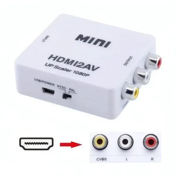 Convertisseur HDMI vers AV Auto Scaler