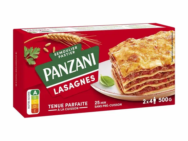 PANZANI - Lasagnes (Tenue parfaite à la cuisson) - 500G