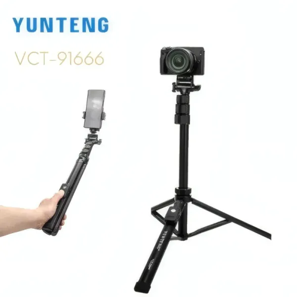 Trépied YUNTENG VCT-91666 avec Télécommande Bluetooth