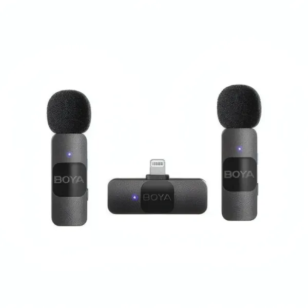Système de Micro Cravate Sans Fil BOYA BY-V2 pour 2 Personnes - iOS